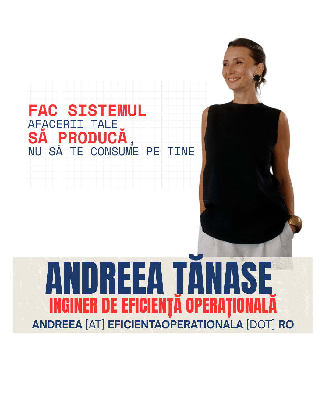 Andreea Tănase - Inginer de Eficiență Operațională
